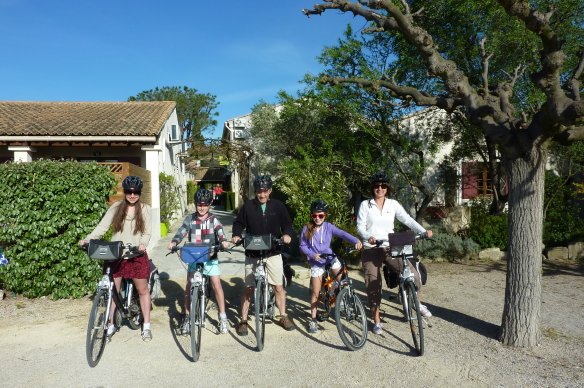 Philippa Shelley-Jones and her family on their Provence Backroads adventure.